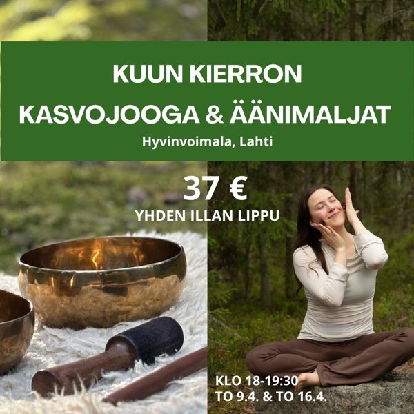 Product image of 🌙 Kuun kierron Kasvojooga & Äänimaljat