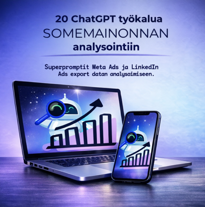 Product image of  20 ChatGPT -työkalua somemainonnan analysointiin