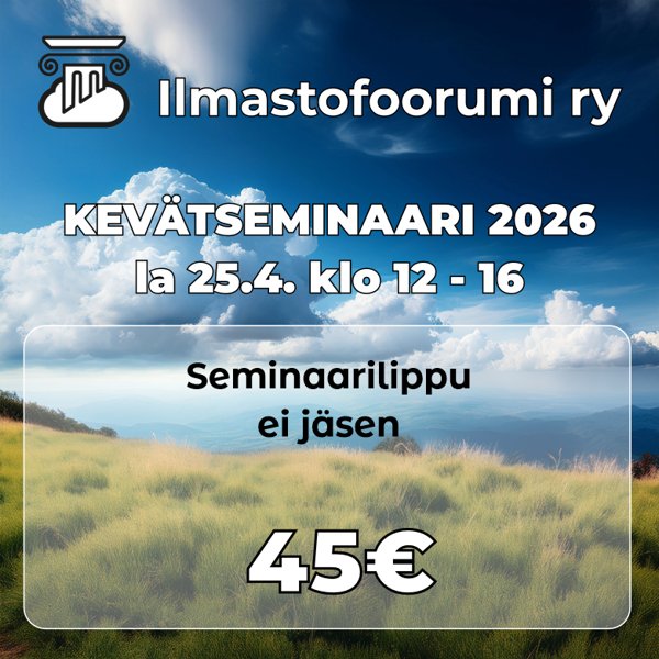 Product image of  Kevätseminaari 2026, mikäli et ole Ilmastofoorumi ry:n jäsen