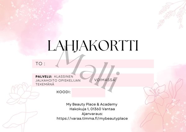 Product image of Klassinen jalkahoito opiskelijan tekemänä