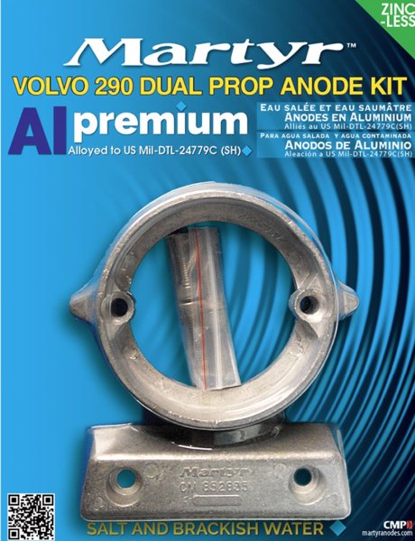 Product image of  Alumiinianodit DP 290 Anodisarja (Merivesi/Murtovesi)