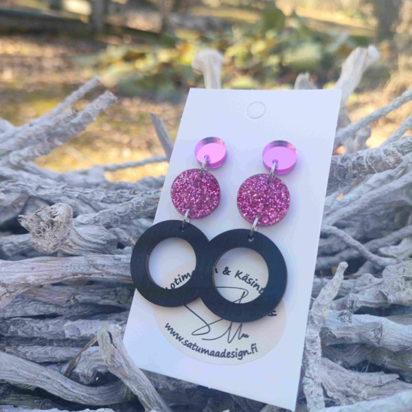 Product image of  PitkätRinkulat - PinkkiPeili, Pinkkiglitteri