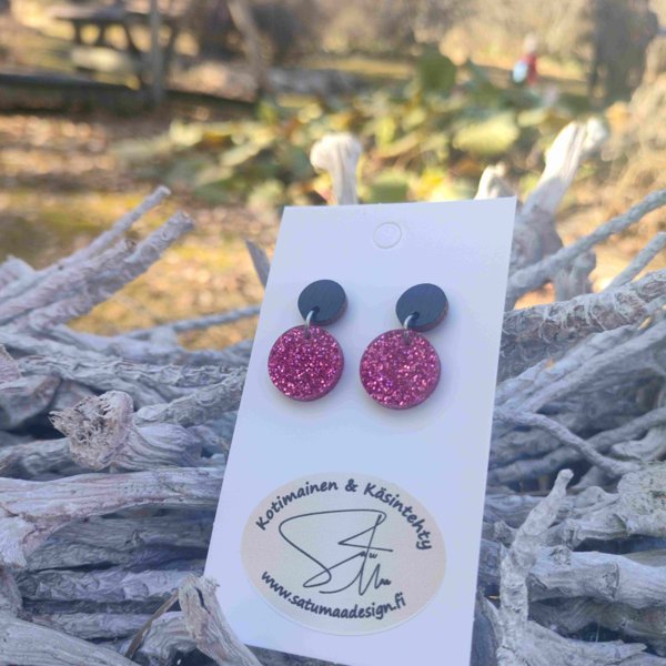 Product image of  TuplaPallot - Musta, PinkkiGlitteri