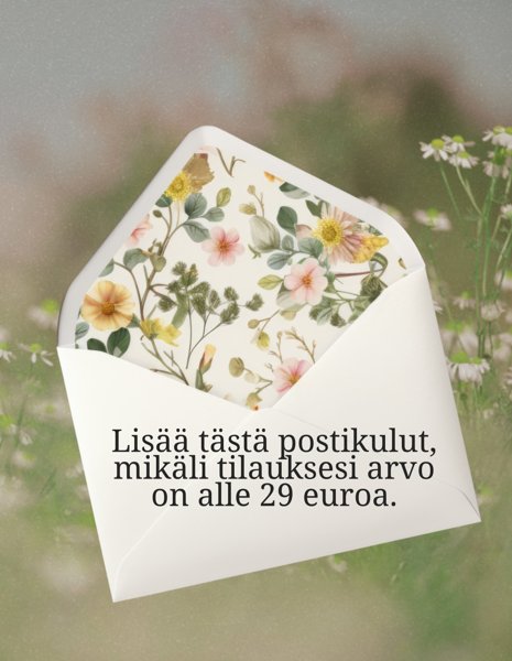 Product image of  Lisää postikulut tästä, jos ostoksesi summa on alle 29€