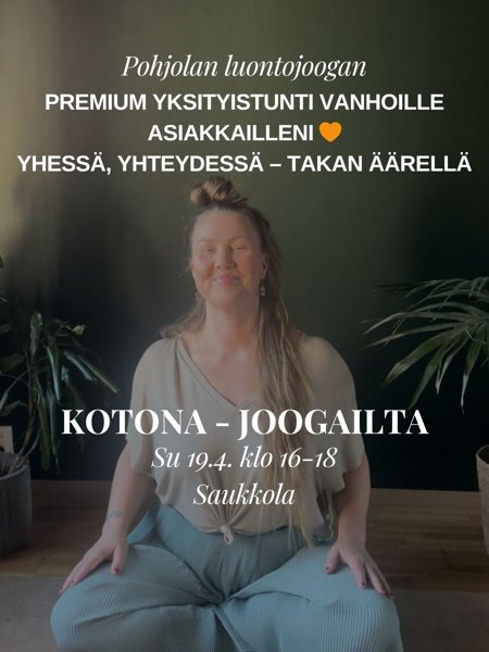 Product image of  KOTONA -JOOGAILTA su 19.4 klo 16-18, Saukkola