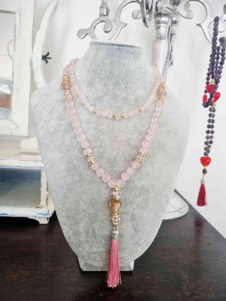 Product image of  Ruusukvartsi kaulakoru, 100cm