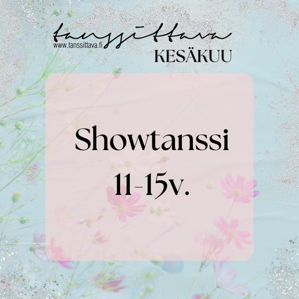 Product image of  Showtanssi 11-15v. (Kesä 2026)