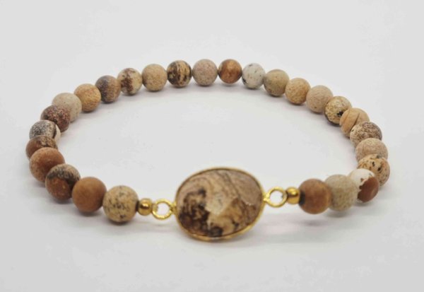 Product image of  Maisema(kuva)jaspis rannekoru, 19-20cm
