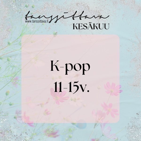 Product image of  K-pop 11-15v. (Kesä 2026)