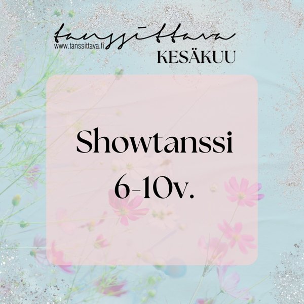 Product image of  Showtanssi 6-10v. (Kesä 2026)