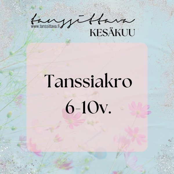 Product image of  Tanssiakro 6-10v. (Kesä 2026)