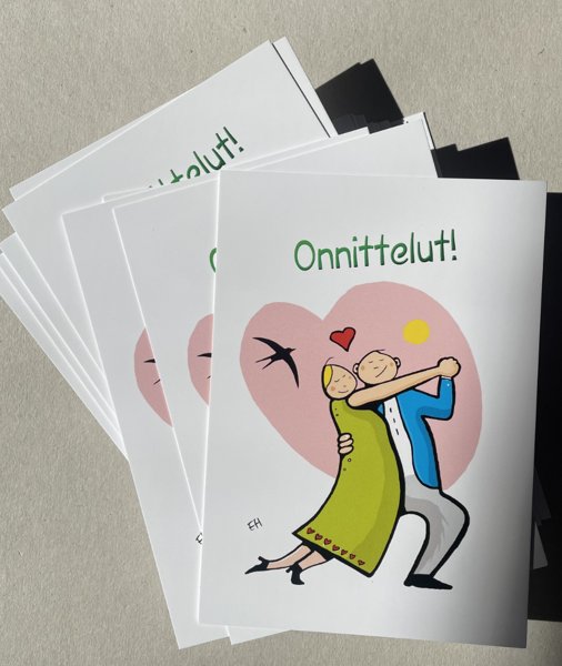 Product image of  Onnittelukortti "Teille kahdelle"