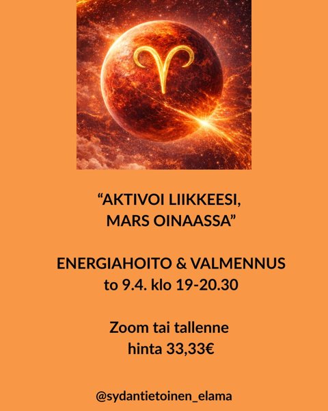 Product image of  MARS OINAASEEN 9.4. - ENERGIAHOITO & VALMENNUS