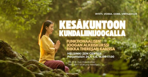 Product image of  Kesäkuntoon joogaten! Funktionaalinen Kundalinijoogakurssi