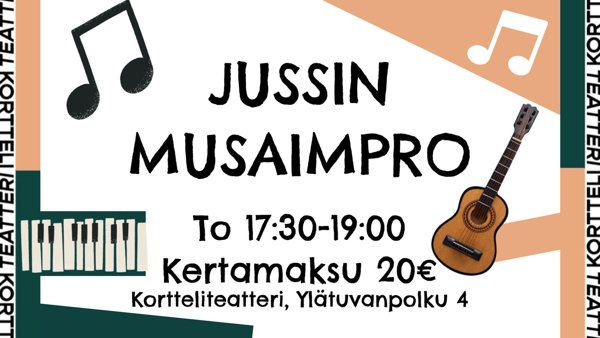 Product image of  Jussin impromuskari to 17:30-19:00