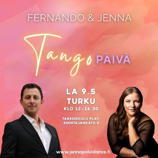 Product image of  Tangopäivä Turussa la 9.5. EARLY BIRD -hinta KOKO PÄIVÄ