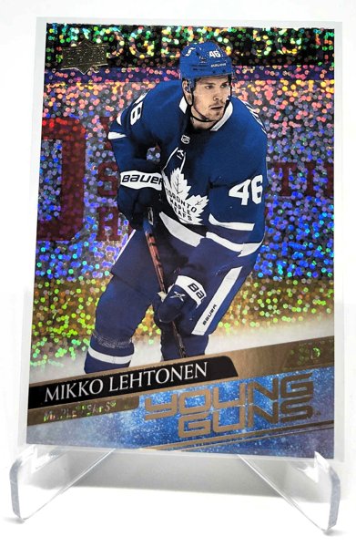 Product image of  2020-21 #721 Mikko Lehtonen Young Guns Speckled Rainbow Foil