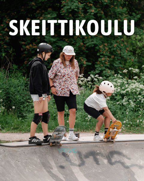 Product image of  Skeittikoulu lapsille ja nuorille, Eläintarha la 23.5.