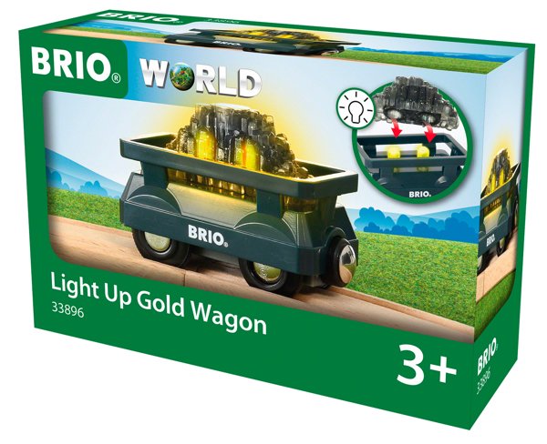 Product image of  Brio Light Up Gold Wagon