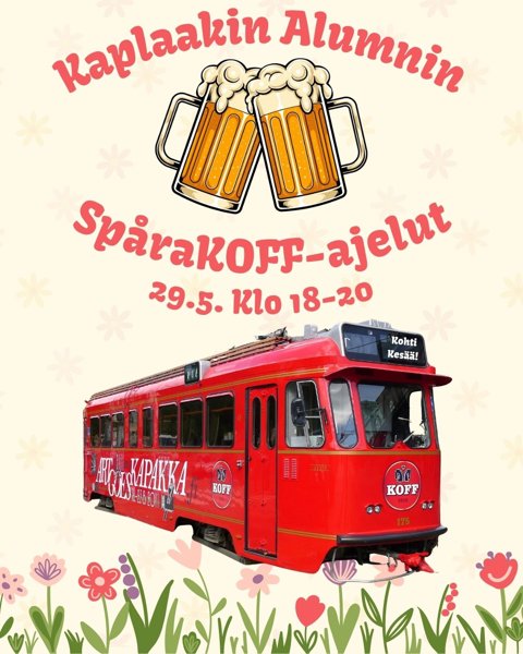 Product image of  Kaplaakin Alumnin SpåraKOFF-ajelut 29.5.2026