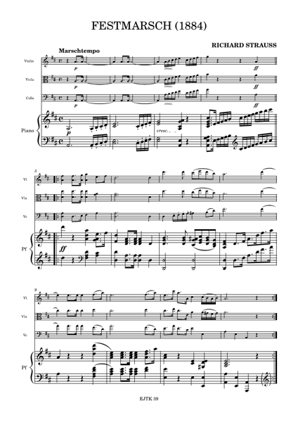 Product image of  Richard Strauss: Festmarsch for Piano Quartet (1884)