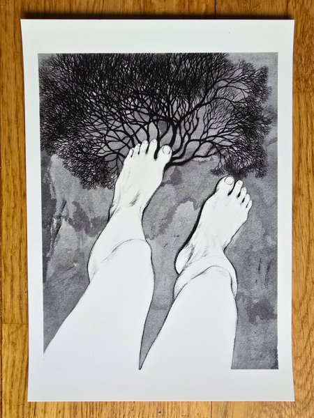 Product image of  Juuret -taideprintti A4 308gsm