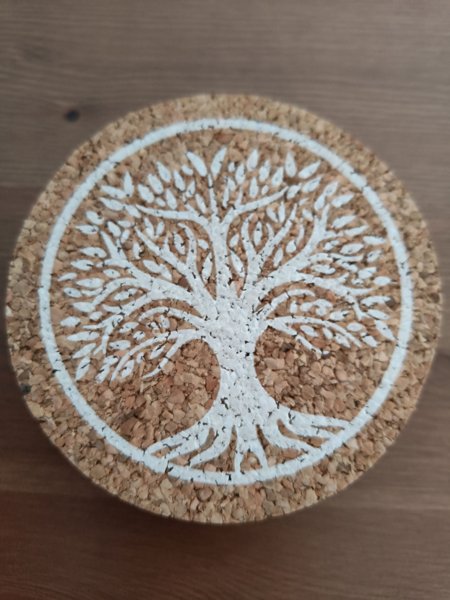 Product image of  Lasinalunen korkkia 6 kpl Elämänpuu