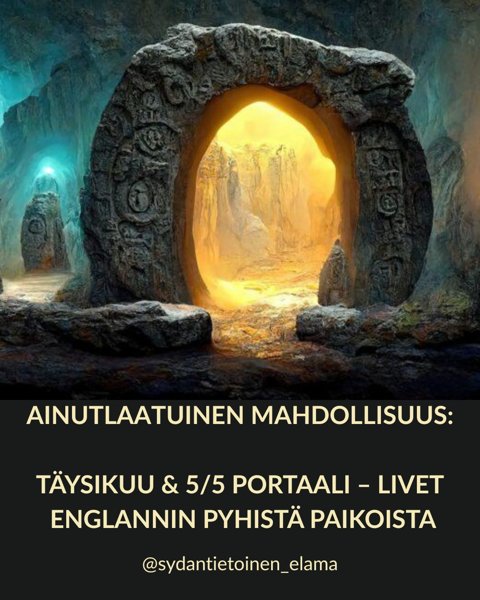 Product image of  Täysikuun & 5/5 Portaalin Pyhä Matka livenä Englannista