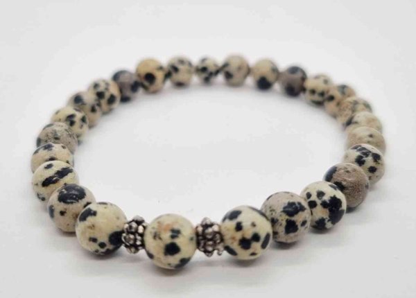 Product image of  Dalmatian jaspis rannekoru, 17cm