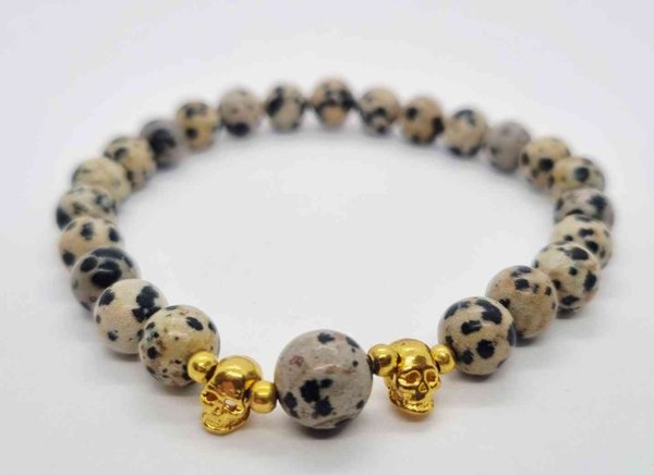 Product image of  Dalmatian jaspis rannekoru, 19cm