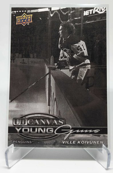 Product image of  2025-26 #C-95 Ville Koivunen Young Guns Canvas Black & White