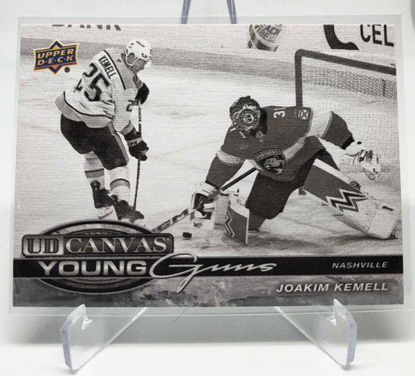 Product image of  2025-26 #C-98 Joakim Kemell Young Guns Canvas Black & White