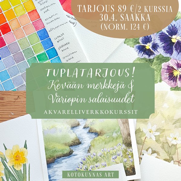Product image of  Tuplatarjous! Kevään merkkejä ja värioppia (poistuva tuote)