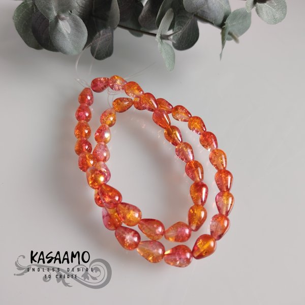 Product image of  10kpl -Pisara-oranssi/AB-8x10mm