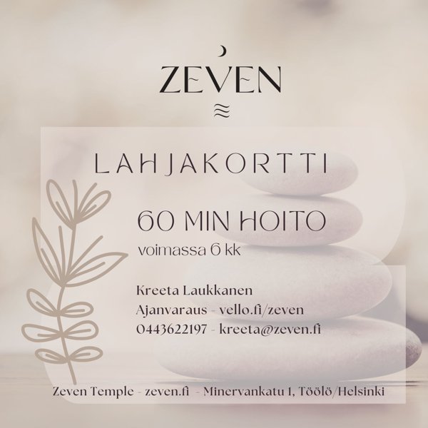 Product image of LAHJAKORTTI hoito 60min