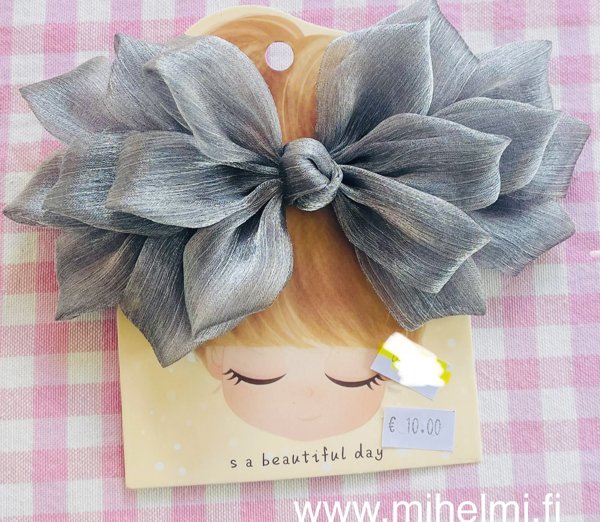 Product image of  Jäätikokoinen Organza-rusetti hopea