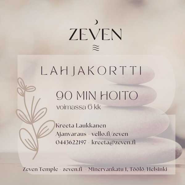 Product image of LAHJAKORTTI hoito 90 min