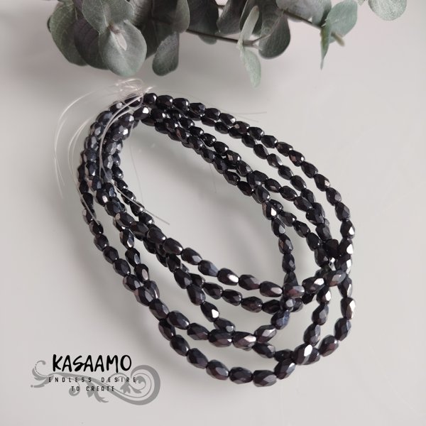 Product image of  20kpl -Pisara-tumman harmaa-5x7mm