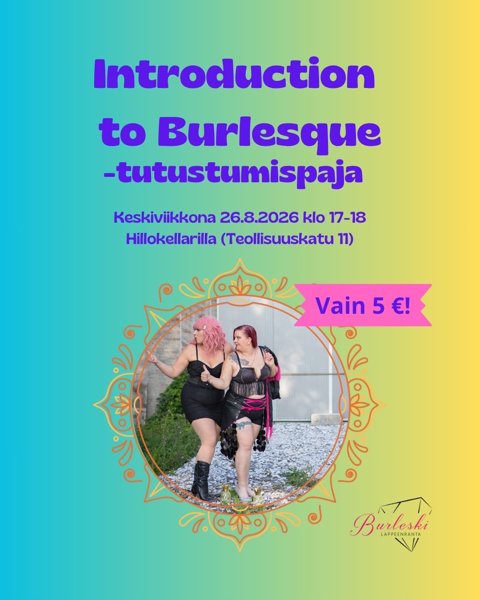 Product image of  Introduction to Burlesque - tutustumispaja