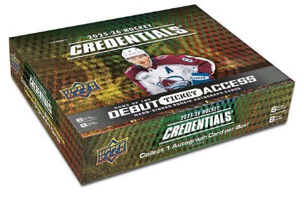 Product image of 2025-26 Upper Deck Credentials Hockey Hobby Box