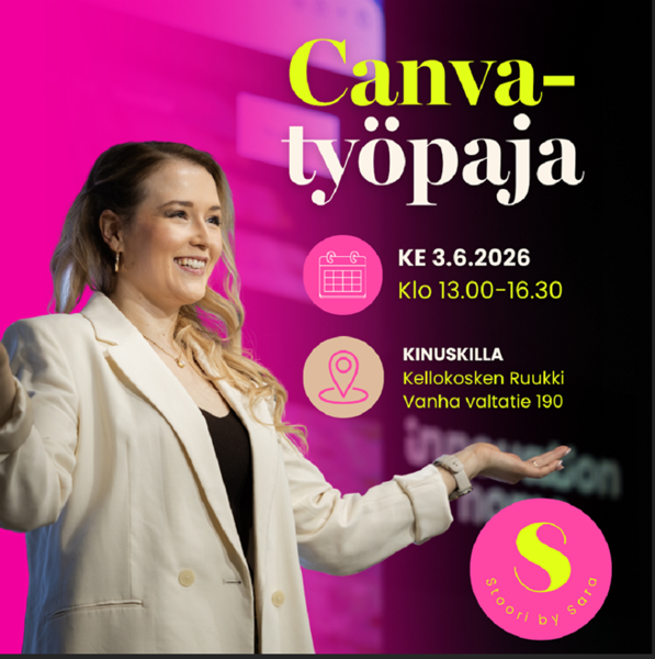 Product image of Canva - livetyöpaja Kinuskillassa 3.6.2026 🎨