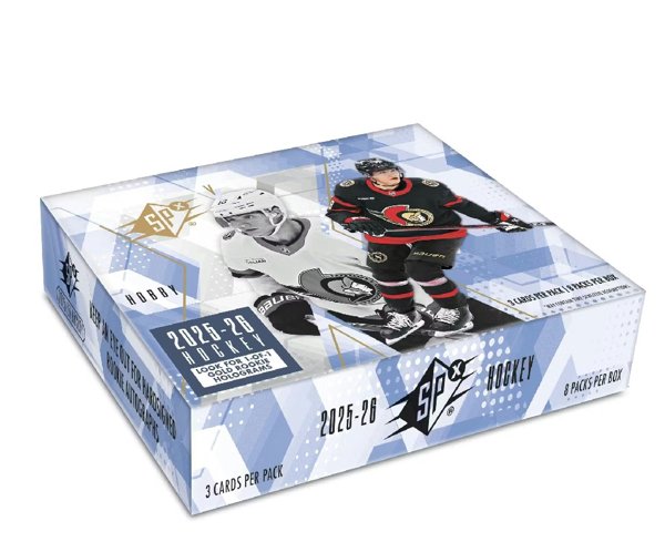 Product image of 2025-26 Upper Deck SPx Hockey Hobby Box