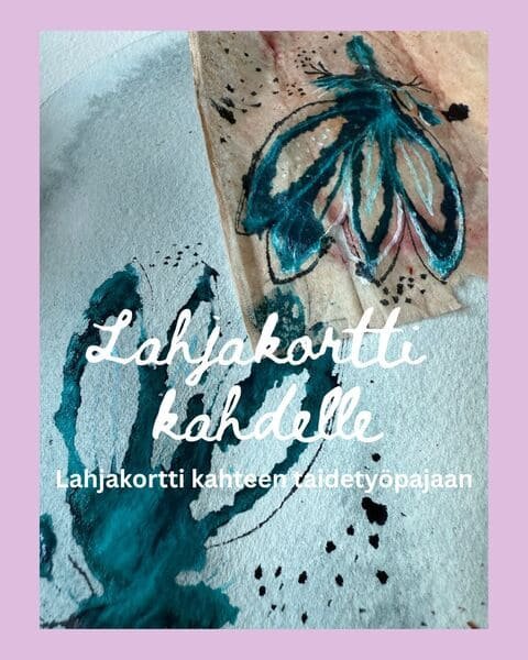 Product image of  Lahjakortti kahteen taidetyöpajaan