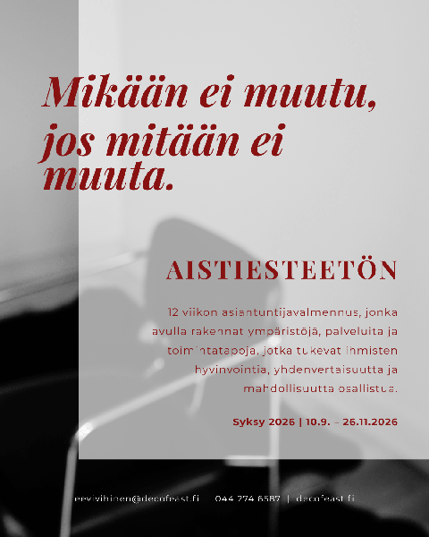 Product image of  AISTIESTEETÖN | syksy 2026