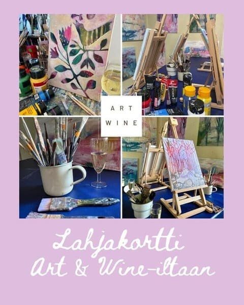 Product image of  Lahjakortti Art & Wine -iltaan