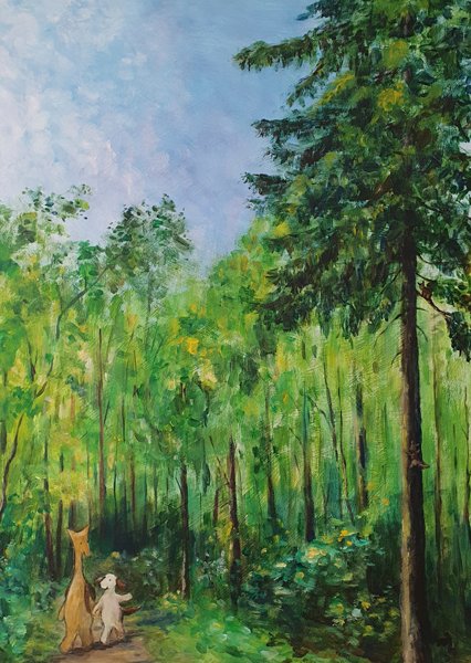 Product image of  Metsässä postikortti / In Forest poscard