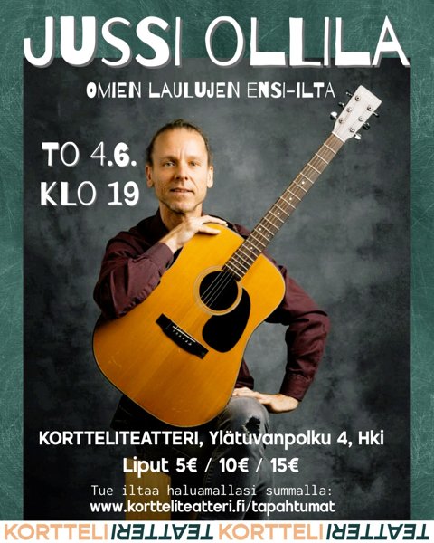 Product image of  Keikka: JUSSI OLLILA to 4.6. / 15€