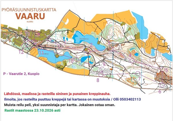 Product image of  Pyöräsuunnistuskartta Vaaru 003.05/2026 (PDF)