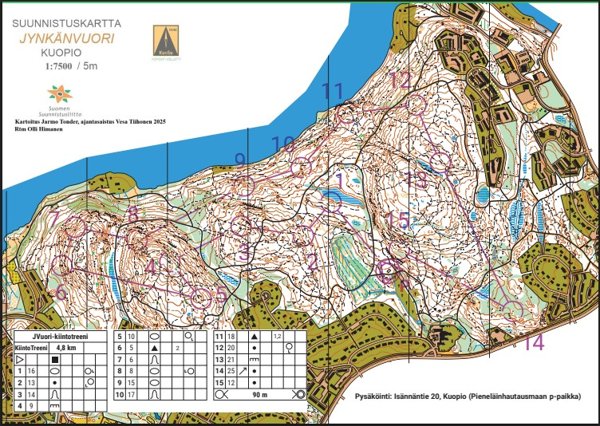 Product image of  Harjoituskartta Jynkänvuori 002.05/2026 (PDF)