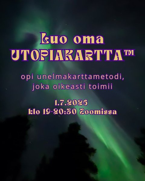 Product image of  1 x Luo oma UTOPIAKARTTA™ - 1.7.2026 klo 19-20:30 Zoomissa
